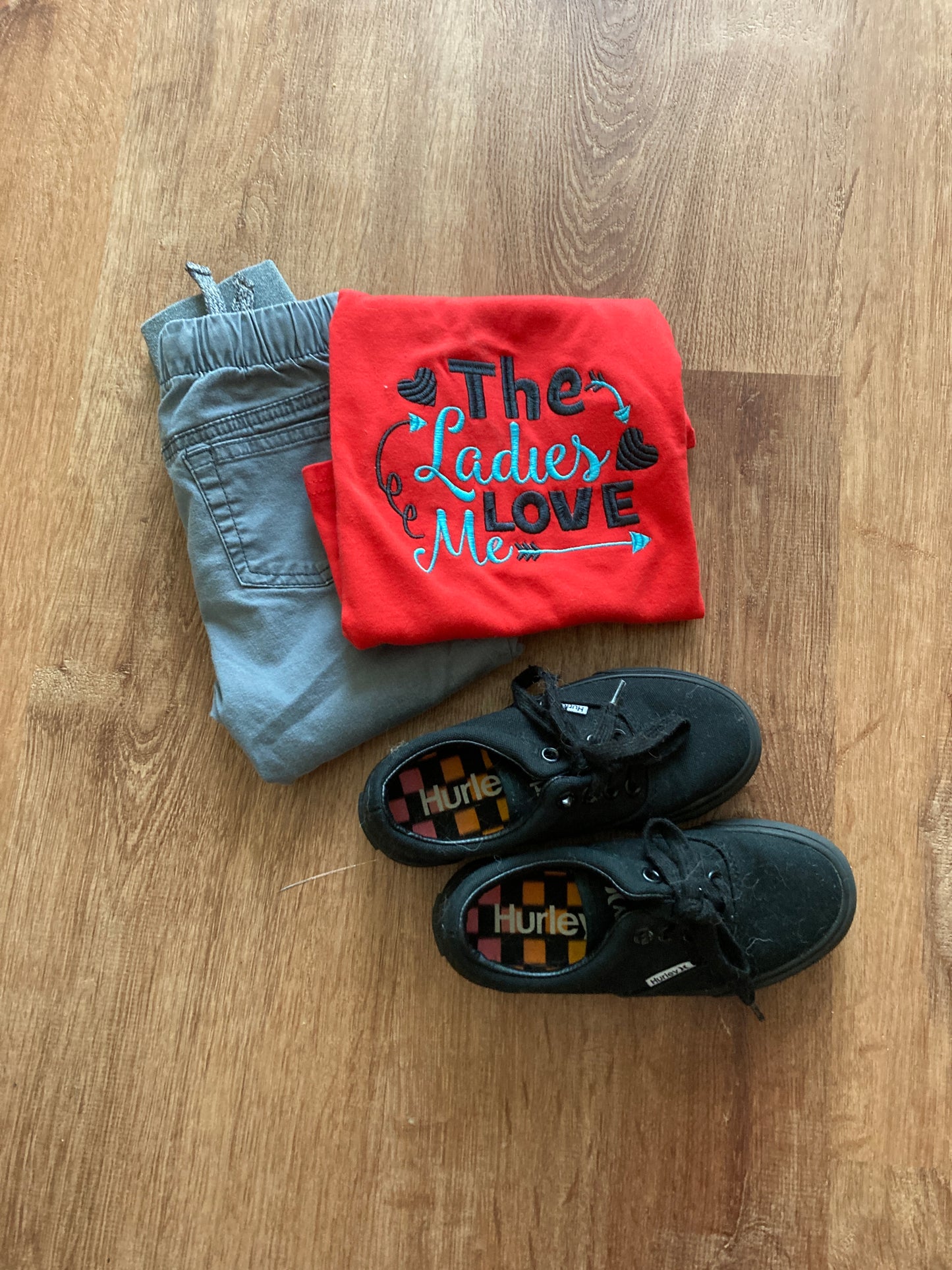 “The Ladies Love Me” Embroidered Valentine’s Day Shirt