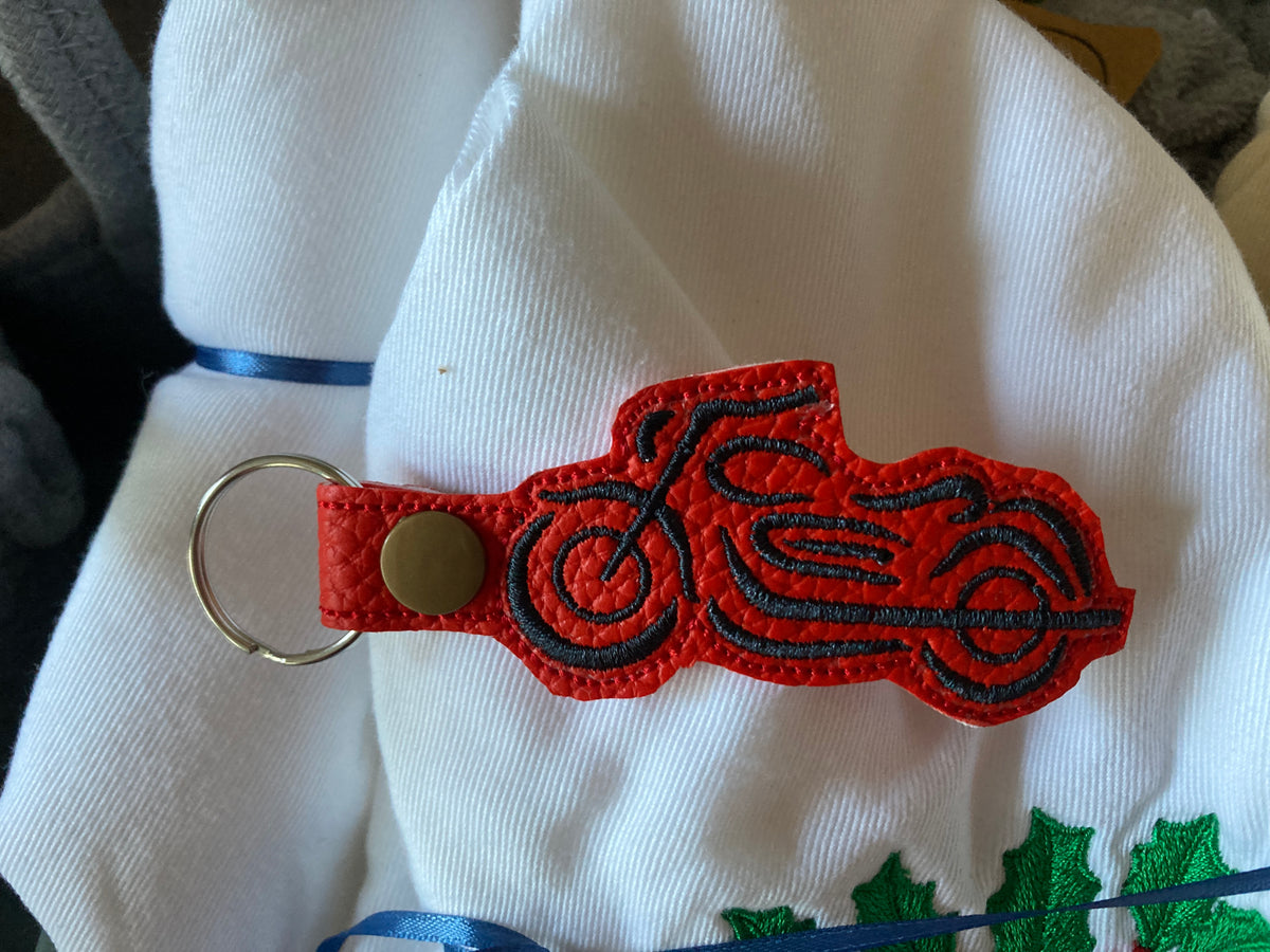 Embroidered key fobs