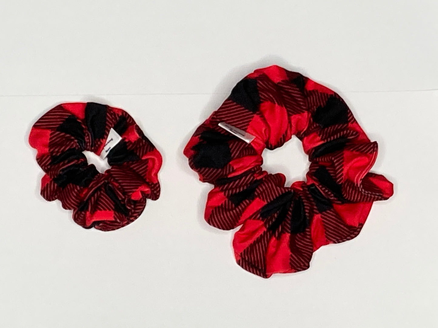 Red and Black Buffalo Plaid Scrunchie