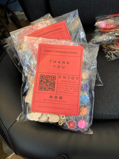 ✨ DIY Wooden Ornaments – Create, Paint & Personalize!