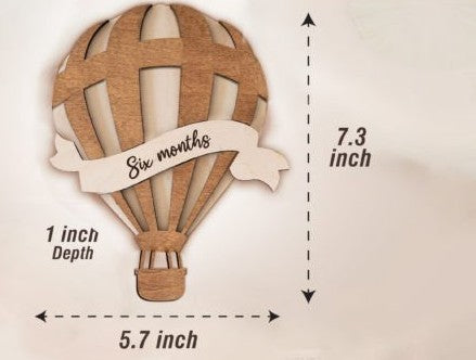 ✨ Hot Air Balloon Baby Milestone Cards — Cherish Every Month of Baby’s First Year