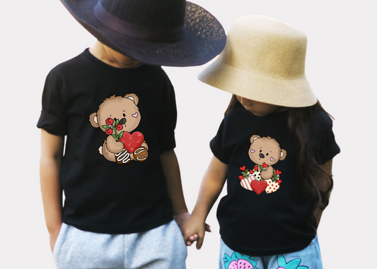 Spread Love and Cuteness with Our Collection of Kids' Valentine's Day Shirts!