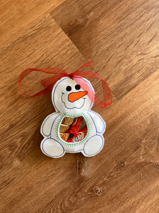 Snowman treat bag