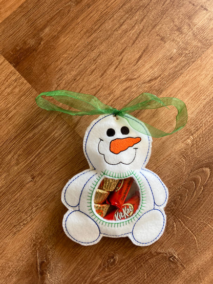 Snowman treat bag