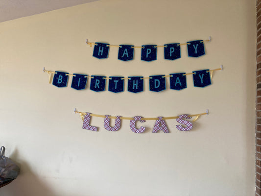 Customize Your Space with Handmade Personalized Banners in Any Color and Letter Combination