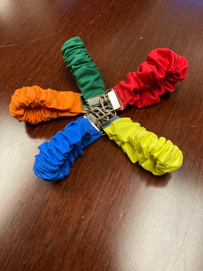 Scrunchie wristlet keychain