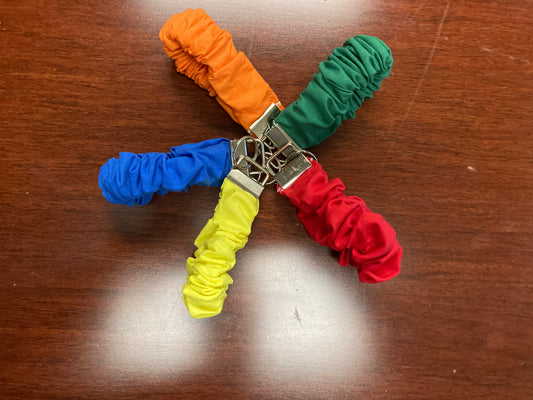 Scrunchie wristlet keychain